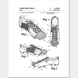 Soccer Cleats Patent Black Posters and Art